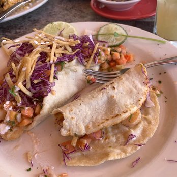 Carlitos Cafe Y Cantina - Huge portions - ate one taco and saved one! - Mexican Near Me - Santa Barbara, California