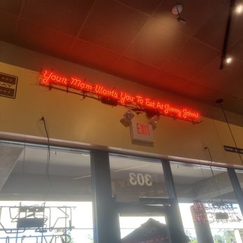 Jimmy John's - a neon sign above the entrance - Sandwiches Near Me - Payson, Arizona