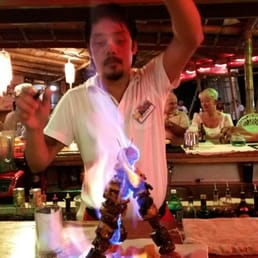 Flaming kebobs a la Noly!