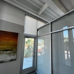 Country Club Awnings - Interior drop shades install at a commercial building