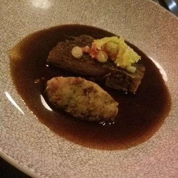 Hawthorne & Wood - Blackened duck confit, twenty minute gumbo and piparra pepper salad - New American Near Me - Chapel Hill, North Carolina