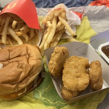 McDonald's - Some of my food - Hot 'N Spicy McChicken Free medium fry Small fries Four piece nuggets - Fast Food Near Me - Tonawanda, New York McDonald's - Some of my food - Hot 'N Spicy McChicken Free medium fry Small fries Four piece nuggets - Fast Food Near Me - Tonawanda, New York