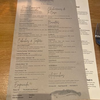 Barranco - Menu - Peruvian Near Me - Lafayette, California