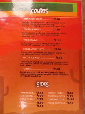 Menu photo 1 Pacos Tacos and Grill Las Vegas, NV Menu photo 1 Pacos Tacos and Grill Las Vegas, NV