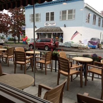 J M Gerrish Provisions - Window view of Winter Harbor - Cafes Near Me - Winter Harbor, Maine