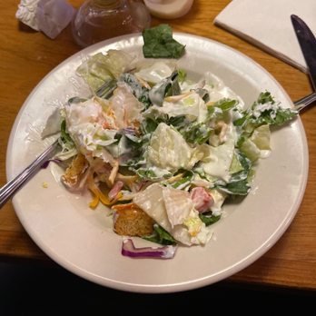 Texas Roadhouse - House salad...not a lot of eggs that usually served with this - Steakhouses Near Me - Mobile, Alabama