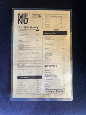 Menu photo 1 Amuse 5 Bakery Bradenton, FL