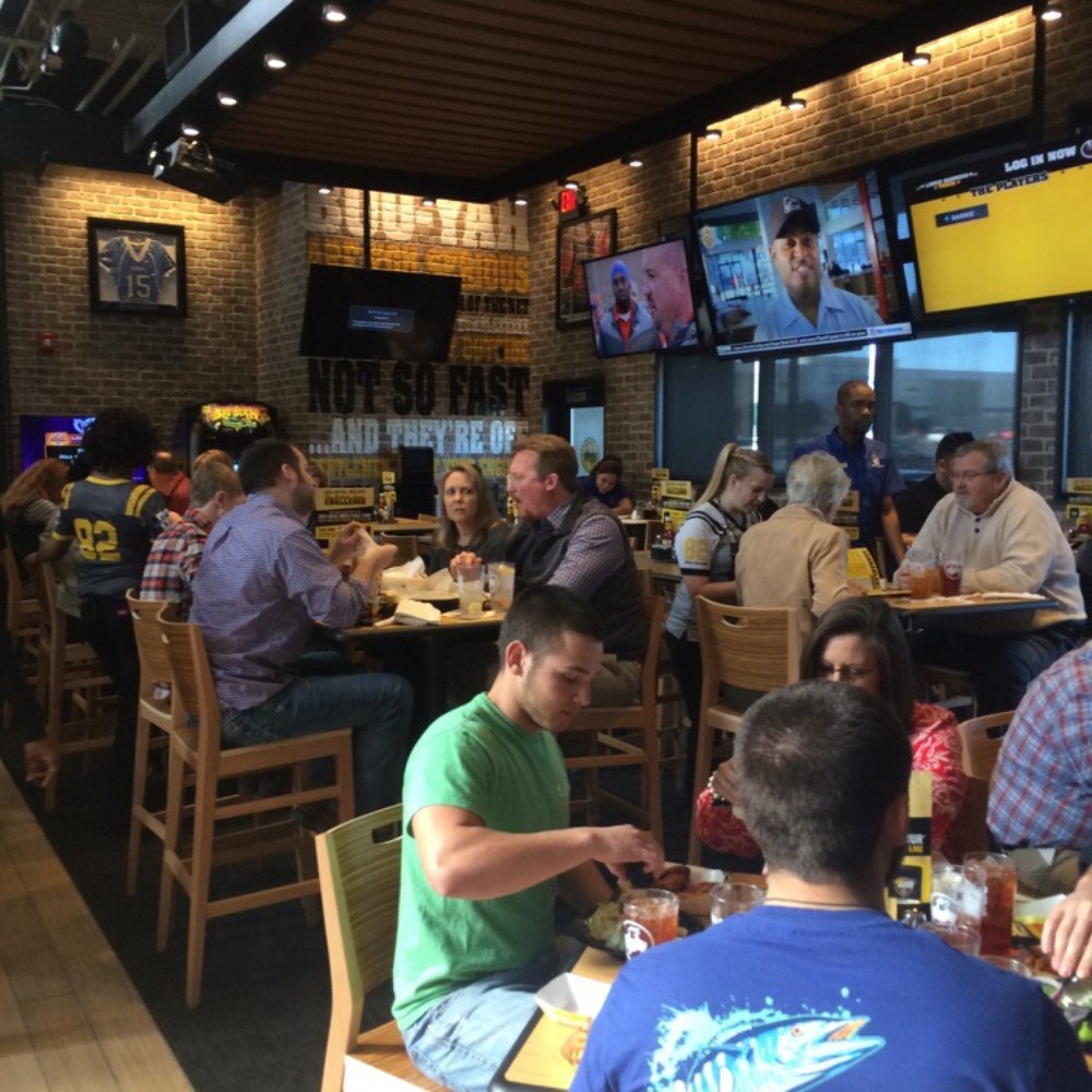 Buffalo Wild Wings - More space is awesome in this place. Packed out - Chicken Wings Near Me - Monroe, North Carolina Buffalo Wild Wings - More space is awesome in this place. Packed out - Chicken Wings Near Me - Monroe, North Carolina