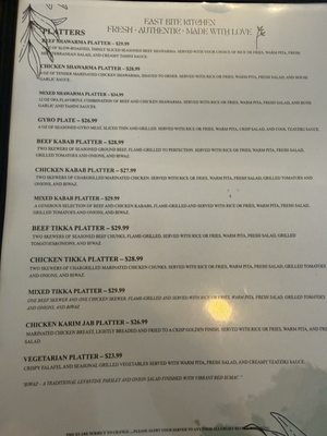 Menu photo 5 East Bite Phoenix, AZ