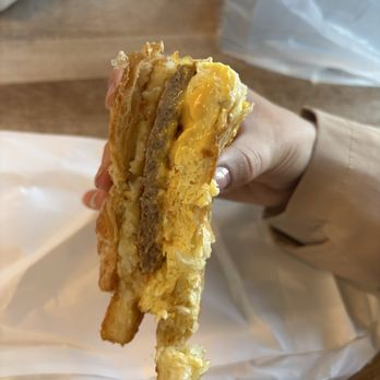 Oakmont Bakery - Turkey sausage, egg, and cheese on a croissant - Bakeries Near Me - Oakmont, Pennsylvania Oakmont Bakery - Turkey sausage, egg, and cheese on a croissant - Bakeries Near Me - Oakmont, Pennsylvania