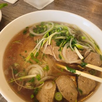 Highland Pho & Grill - Beef pho with Meatballs - Vietnamese Near Me - Lewisville, Texas