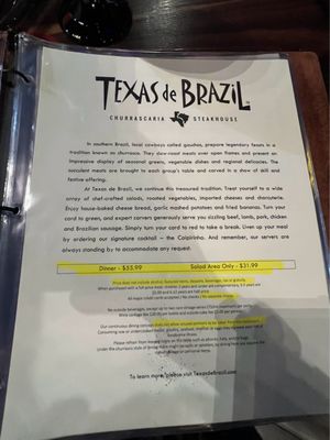 Menu photo 1 Texas de Brazil - Hartford Farmington, CT Menu photo 1 Texas de Brazil - Hartford Farmington, CT