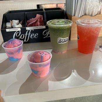 Jollidaze - Strawberry matcha, strawberry yuzu, and cotton candy ice cream - Coffee & Tea Near Me - Seattle, Washington Jollidaze - Strawberry matcha, strawberry yuzu, and cotton candy ice cream - Coffee & Tea Near Me - Seattle, Washington