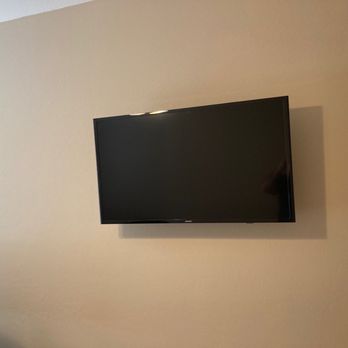 The Just Right Handyman - Mounted my tv with a new high mount receptacle and a low voltage pass though - Handyman Near Me