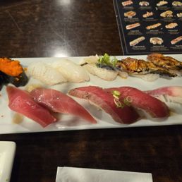 The nigiri offered for $40 all you can eat was a great selection