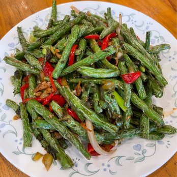 New China Restaurant - String Beans With Baby Shrimps - Chinese Near Me - Millbrae, California