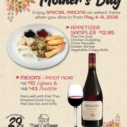 Thai Cottage Woodlands - Mother's Day Special