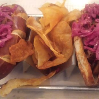 The Local - Grilled brats with red cabbage and homemade potato chips - Cocktail Bars Near Me - Babylon, New York The Local - Grilled brats with red cabbage and homemade potato chips - Cocktail Bars Near Me - Babylon, New York