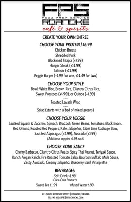 Menu photo 2 FPS Cafe & Spirits Roanoke, VA
