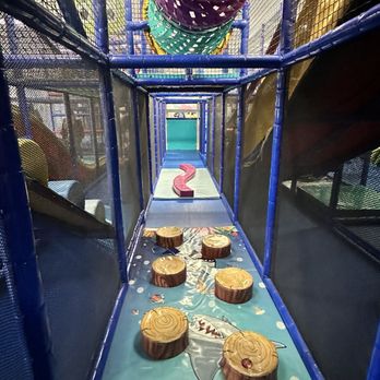Kidtopia - Run through course with padded logs - Indoor Playcenter Near Me - Fremont, California Kidtopia - Run through course with padded logs - Indoor Playcenter Near Me - Fremont, California
