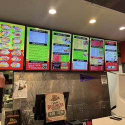 Abelardo's Mexican Fresh - The menu board.