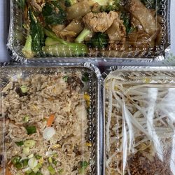 Thai Star Restaurant - Takeout for pad Thai, fried rice, and pad see eiw.