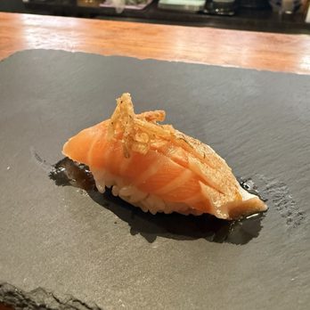 Nova Kitchen & Bar - Salmon w shallot - Asian Fusion Near Me - Garden Grove, California Nova Kitchen & Bar - Salmon w shallot - Asian Fusion Near Me - Garden Grove, California