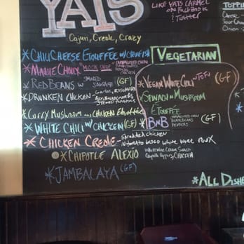 Yats - Menu board - changes daily - Cajun/Creole Near Me - Carmel, Indiana Yats - Menu board - changes daily - Cajun/Creole Near Me - Carmel, Indiana