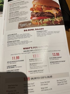 Outback Steakhouse Charlottesville Menu With Prices: Complete Guide