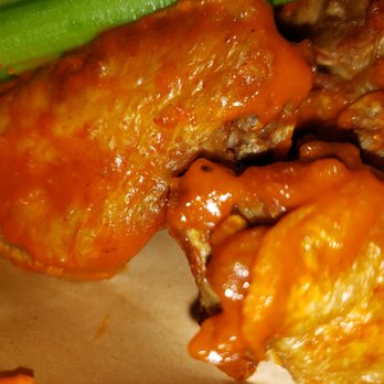 Buffalo Wild Wings - Classic Wings, Small, Buffalo Hot, close up - American Near Me - Anderson, Indiana