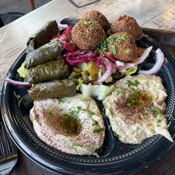 Hummus Grill - Mixed house veggie plate - Mediterranean Near Me - Chicago, Illinois Hummus Grill - Mixed house veggie plate - Mediterranean Near Me - Chicago, Illinois