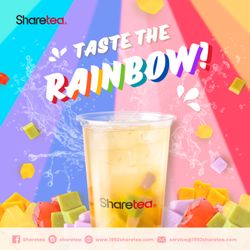 Sharetea - Rainbow Rice Gems are here. Don't forget adding them to your drink!