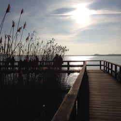 Blankensee - Blankenseesteg mit Sonne