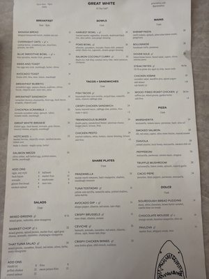 Menu photo 2 Great White Melrose West Hollywood, CA Menu photo 2 Great White Melrose West Hollywood, CA
