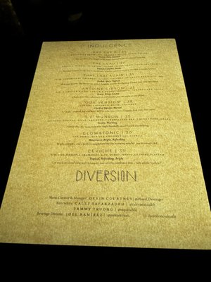Menu photo 1 Diversión Cocktails Houston, TX