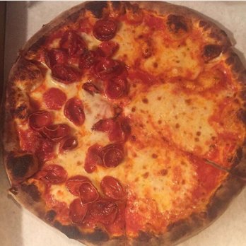 La Villa Pizza - Classic small thin crust half pepperoni. - Italian Near Me - Brooklyn, New York