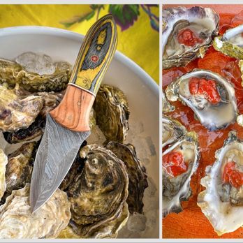 Fishstix Seafood Market - Shucking live oysters and serving them on the half-shell while standing on the beach is easier than you'd think. Yum! - Seafood Markets Near Me - Warrenton, Oregon Fishstix Seafood Market - Shucking live oysters and serving them on the half-shell while standing on the beach is easier than you'd think. Yum! - Seafood Markets Near Me - Warrenton, Oregon