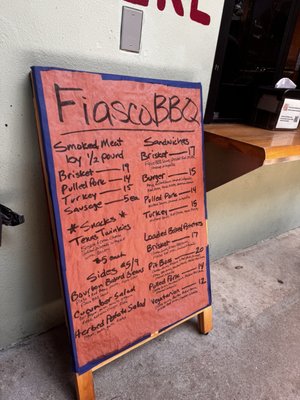 Menu photo 2 Fiasco BBQ Austin, TX Menu photo 2 Fiasco BBQ Austin, TX