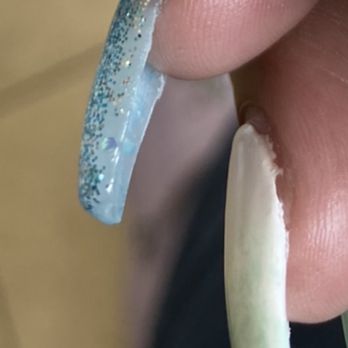 Elite Nail - More sloppy angels, uneven coated streaks, and glitter already coming off before I even left... - Nail Salons Near Me - Westminster, Colorado Elite Nail - More sloppy angels, uneven coated streaks, and glitter already coming off before I even left... - Nail Salons Near Me - Westminster, Colorado