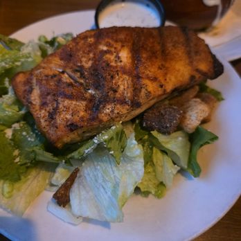 Tap & Barrel Grill - Side Ceasars salad with blackened salmon - Sports Bars Near Me - Shelby Township, Michigan Tap & Barrel Grill - Side Ceasars salad with blackened salmon - Sports Bars Near Me - Shelby Township, Michigan