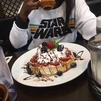 Champ’s Diner - Tripple Berry French Toast,  Tea, Hot - Breakfast & Brunch Near Me - Philadelphia, Pennsylvania