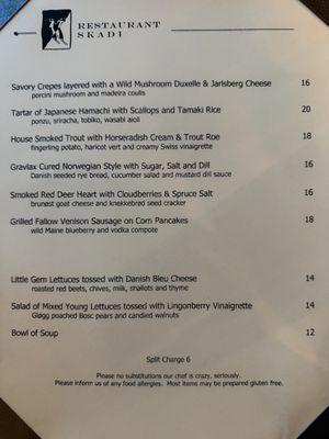 Menu photo 7 SKADI Mammoth Lakes, CA