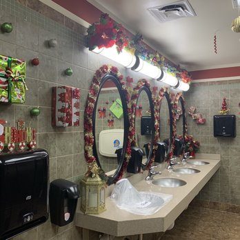 Petro Gas & Stopping Center - Festive bathroom decor!!!! - Gas Stations Near Me - Lebec, California