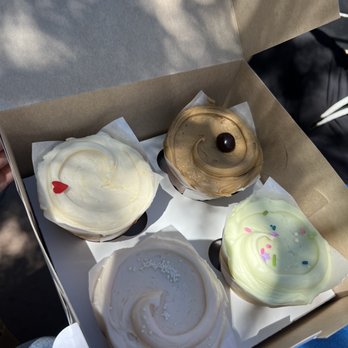 Baked & Wired - Strawberry Cupcake, Uniporn and Rainho Cupcake, Dirty Chai Cupcake, and lemon raspberry - Bakeries Near Me - Washington, DC, District of Columbia