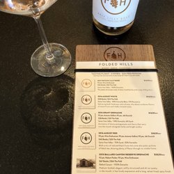 Folded Hills Montecito Tasting Room - Tasting menu