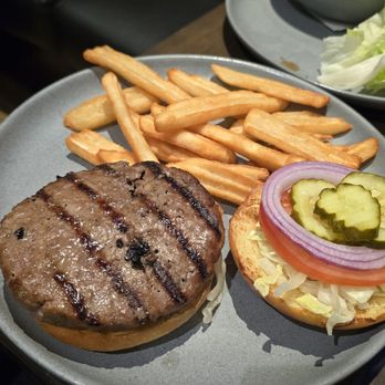 St. Louis Bar & Grill - Angus burger with fries - Sports Bars Near Me - Pickering, Ontario St. Louis Bar & Grill - Angus burger with fries - Sports Bars Near Me - Pickering, Ontario