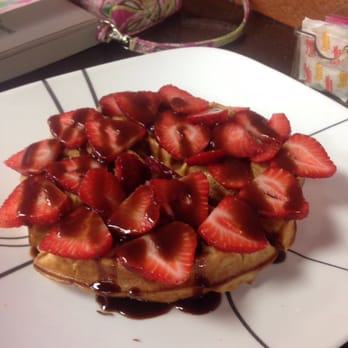 Maple Street Cafe - Peanut butter,chocolate & strawberry waffle ( before pic ) - New American Near Me - New Orleans, Louisiana Maple Street Cafe - Peanut butter,chocolate & strawberry waffle ( before pic ) - New American Near Me - New Orleans, Louisiana