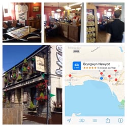 Bryngwyn Newydd - On the A484 between Llanelli & Bury Port is this delightful little pub. Lovely inside with friendly staff & a very good menu.