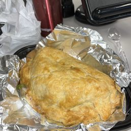 Beef meat pie! Sausage gravy and biscuits! Beef meat pie! Sausage gravy and biscuits!