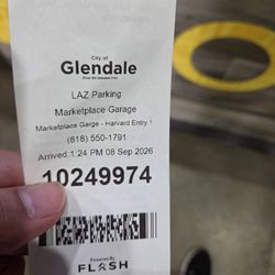 Marketplace Parking Structure - Parking pass